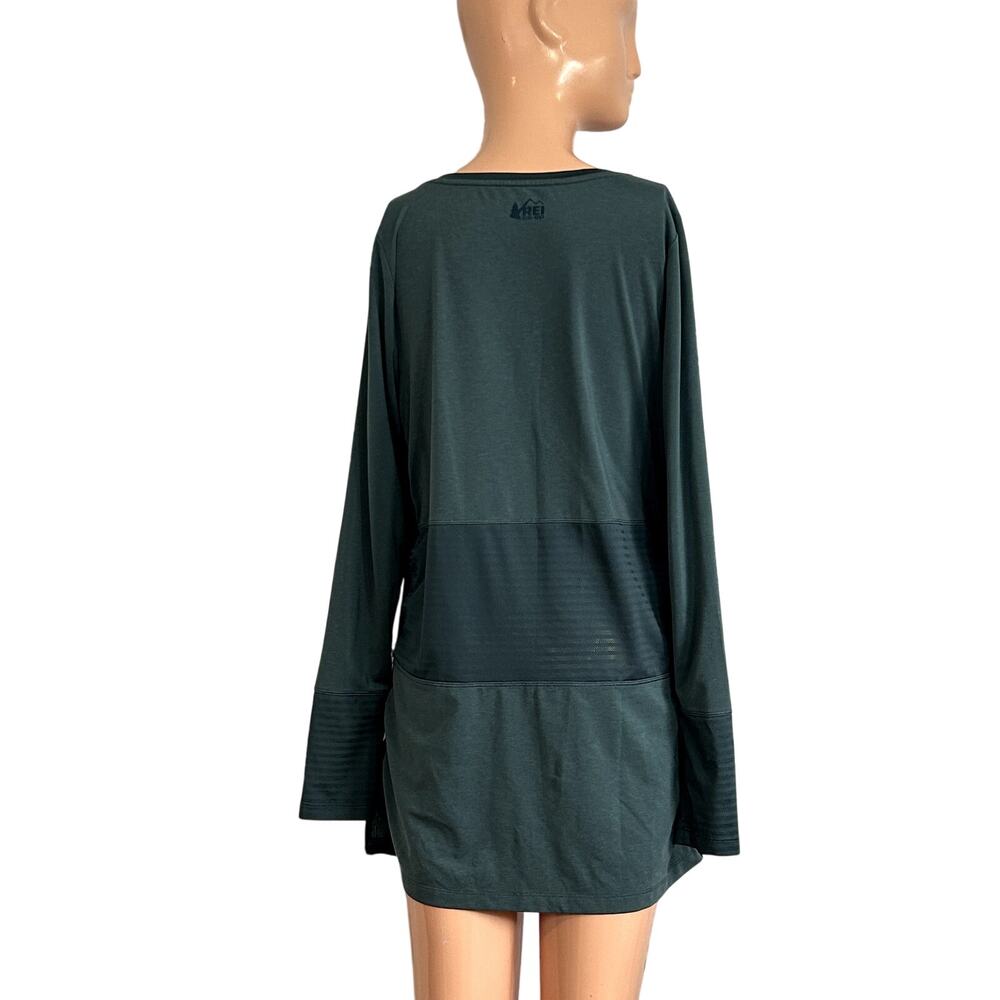 REI S Green Top Ventilated Mesh Panels Gorpcore Activewear Trail Casual Outdoor - Picture 10 of 17